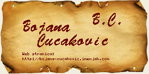 Bojana Čučaković vizit kartica
